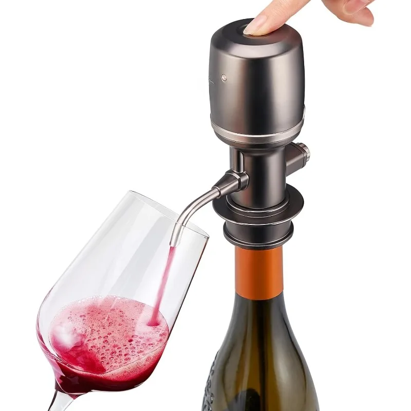 

Aerator Adjustable 0-4 Hours, Rechargeable Wine Air Aerator, Electric Wine Decanter, Wine Pourer for Wine, Gift for Men, Bo