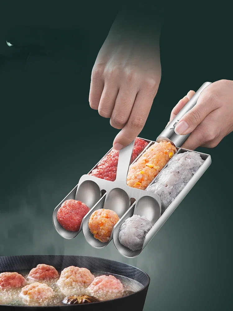 

Meatball maker 304 stainless steel fish balls, shrimp slides, tools, artifacts, fried meatballs, kitchens, home commercial molds