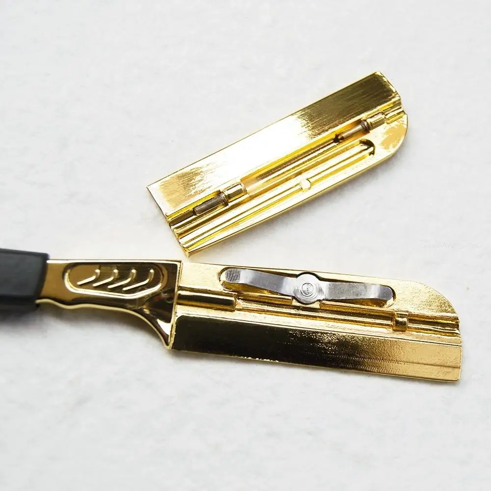 6 "silber Schwarz Silica Gel Rasiermesser Für Männer Frauen Barber Rasieren Messer Frühling Design Bart Gesicht Achsel Körper mit Klingen – Detail 8