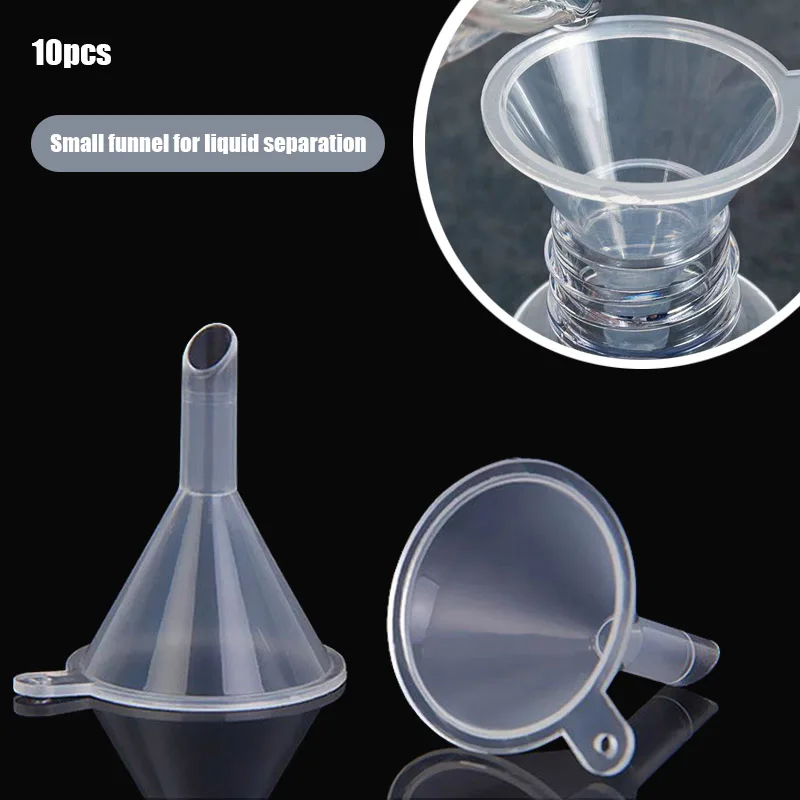 

10pcs 30mm Mini Funnel Transparent Liquid Oil Funnel Small Mouth Funnels Small Mouth Funnels Bar Wine Flask Funnel