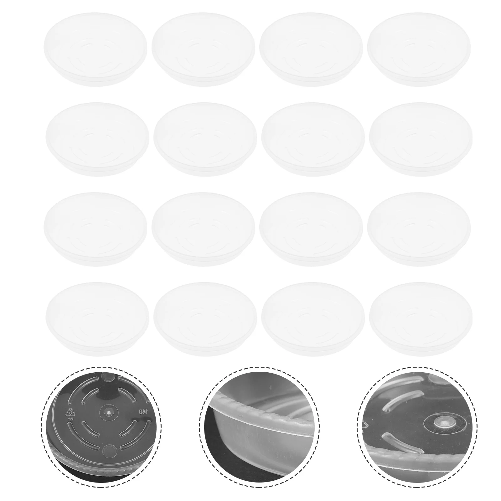 

30pcs Plastic Flowerpot Trays Round Water Holding Bases For Garden Balcony Flowerpot Bottom Trays Gardening Supplies