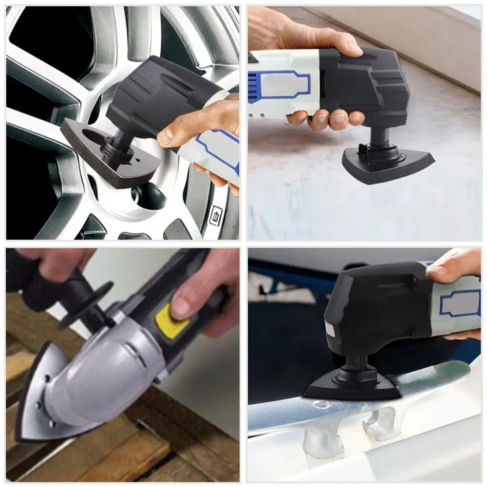 77pcs Grinding Triangle Oscillating Sandpaper Triangular Sanding Pad Hook Loop 60/80/120/180/240 Grit For Multitool