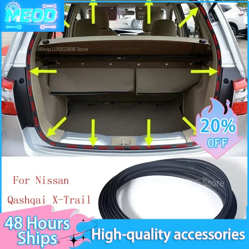MEOD Car Rear Trunk Lid Weatherstrip Rubber Seal Gasket Accessories 90830-1DA0A for Nissan X-Trail2008-2013  Qashqai TIIDA