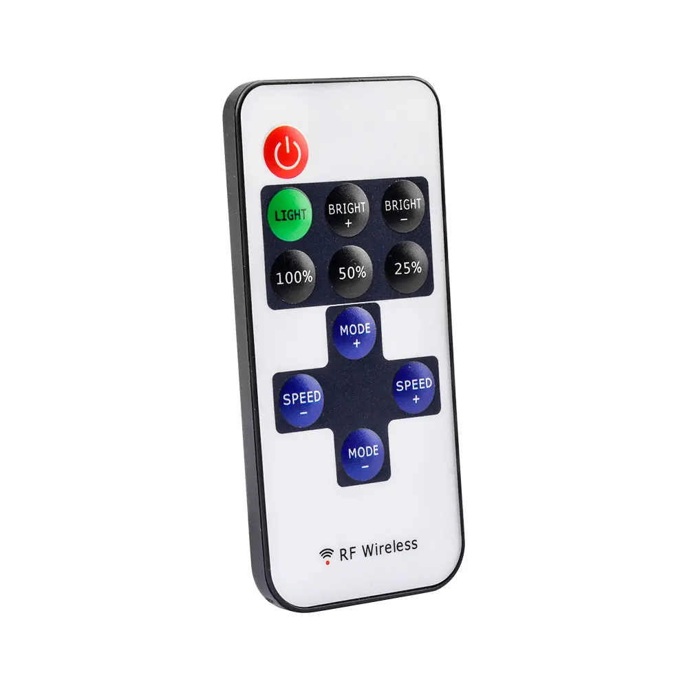 DC 5V 12V 24V LED 스트립 컨트롤러 LED 스트립 빛 단일 색상에 대 한 미니 조 광 기 RF 무선 원격 11key 컨트롤러