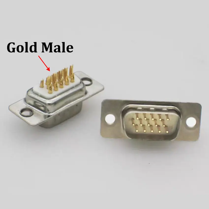 DB15 Gold Male