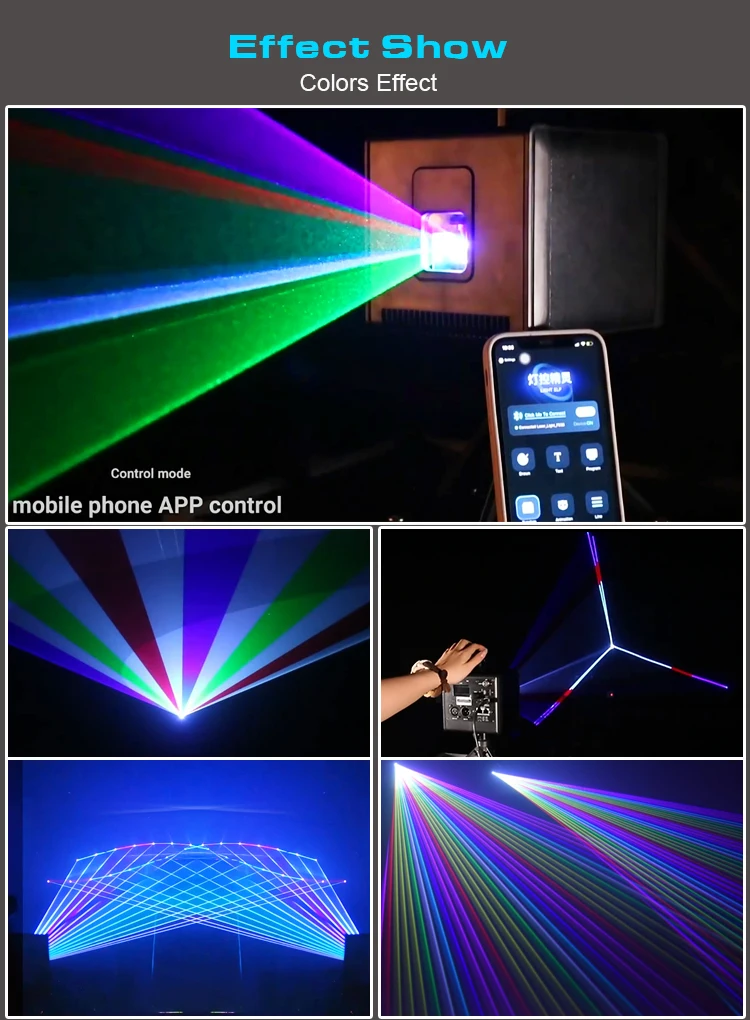 Marslite 3W Laser Cube Proyector Projektion APP Wi-Fi Control LaserCube 3D Wicked Lasers Light Show