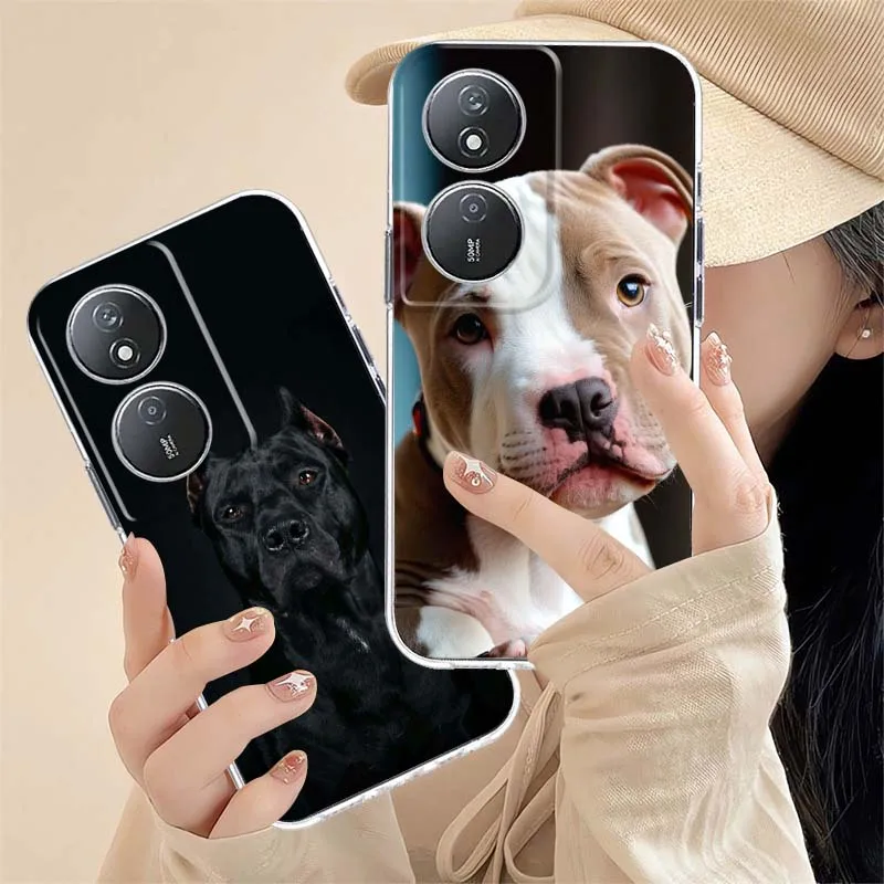 Funda para teléfono Pitbull Dog Fashion Art For Honor Magic 8 7 6 5 4 3 400 200 100 90 80 70 50 9X Pro Flat GT Smart Lite