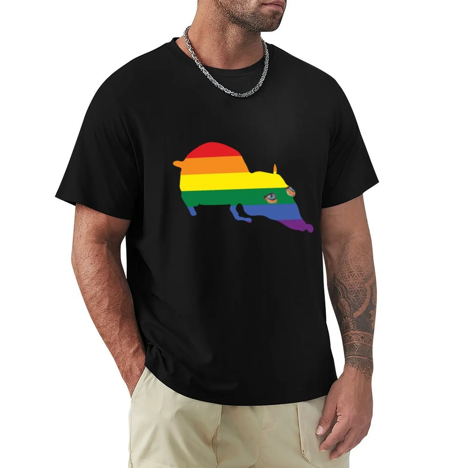 

Jerma Rat Pride Flag T-Shirt street wear new edition mens graphic t-shirts funny