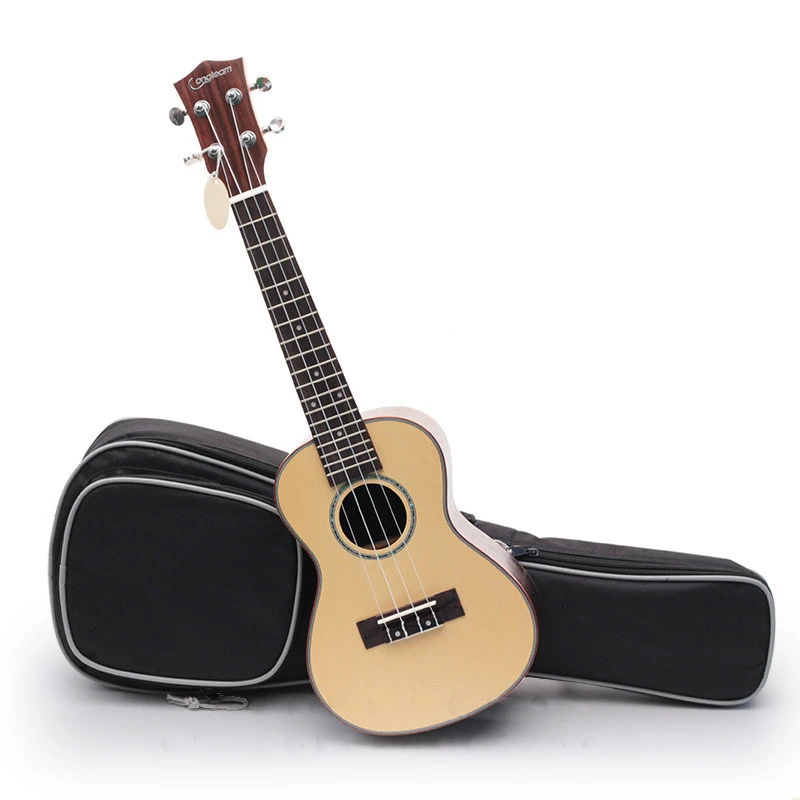 Custodia per borsa per Ukulele zaino 21 23 26 pollici Soprano concerto tenore Ukelele nero Mini accessori per chitarra parti Carry Back Soft Gig