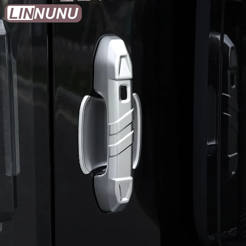 LINNUNU Fit for Chery Jetour Traveller T2 Accessories Car Door Pull Doorknob Catch Door Handle Bowl Cap Decoration Cover Trim