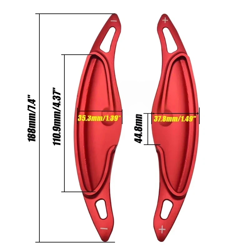 2x For Hyundai I30 Wagon N Line Veloster KONA N Elantra Avante GT N-line CN7 Steering Wheel Shifter Paddle DSG Extender Sticker view 5