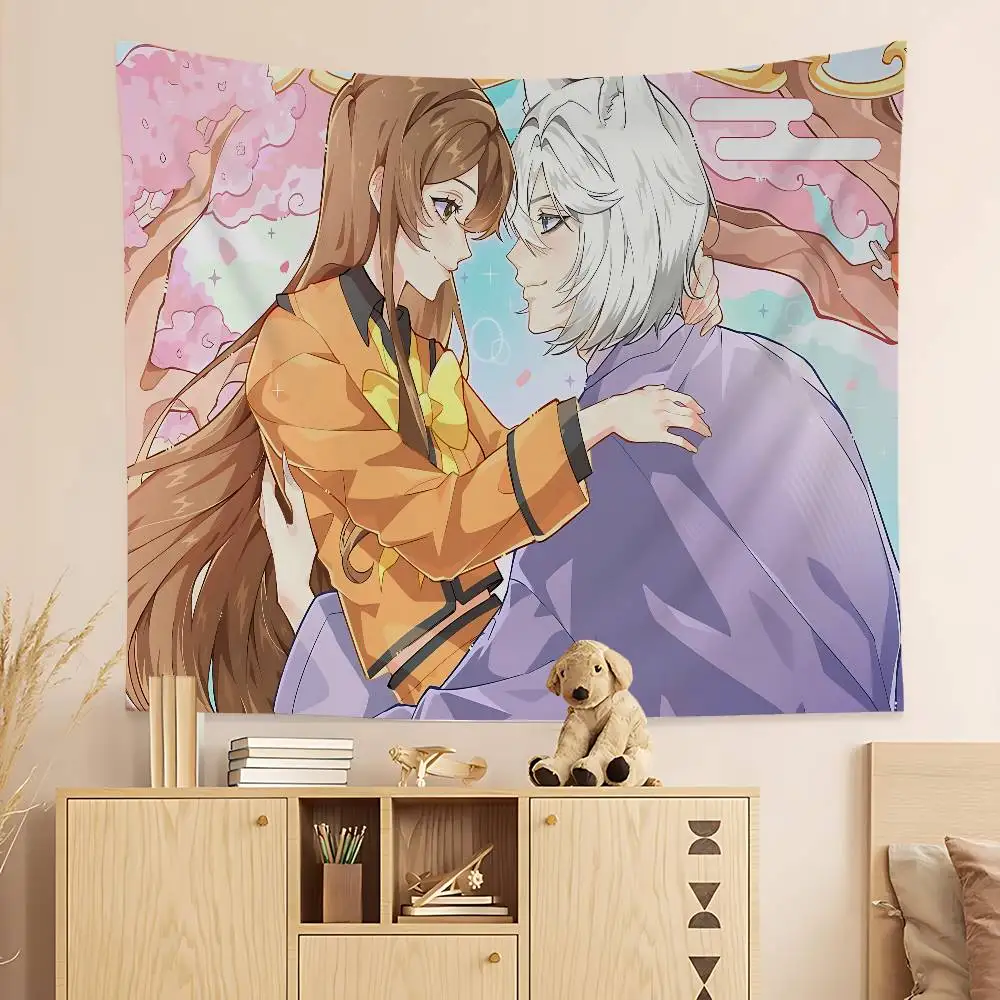 K-Kamisama Kiss Vintage Hanging Bohemian Tapestry Bohemian Wall Tapestries Mandala Kawaii Room Decor