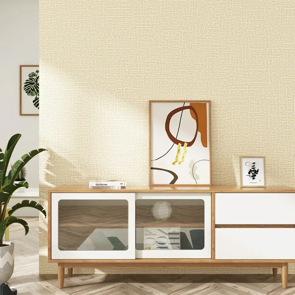 Linen 3D Wall Stickers Waterproof Self-adhesive Headboard Bed Soft Bag Moisture-proof Anti-collision Living Room Wall Mat