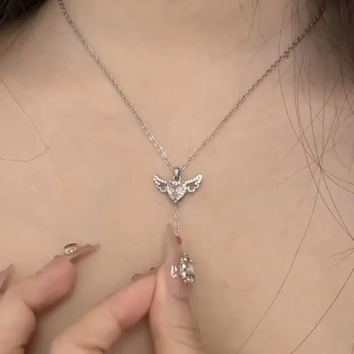 Frühling Bunte Blumen Liebe Anhänger Halskette Edelstahl Perlen Kette Halskette Geschenk Schmuck Neue Mode Hochzeit Geschenk – Detail 7