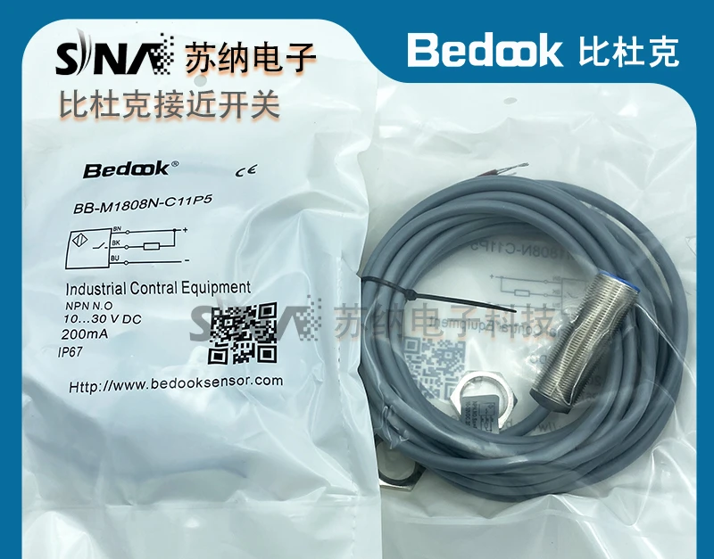 Bedook Proximity Switch BB-M1808N-C11P2-1808P BN-M1816N-C11S12