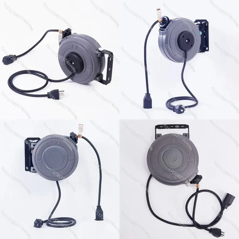 Industrial SpringLoaded Retractable Cable Hose Reel, NewDesign Automatic Winding Cord Organizer for Workshop