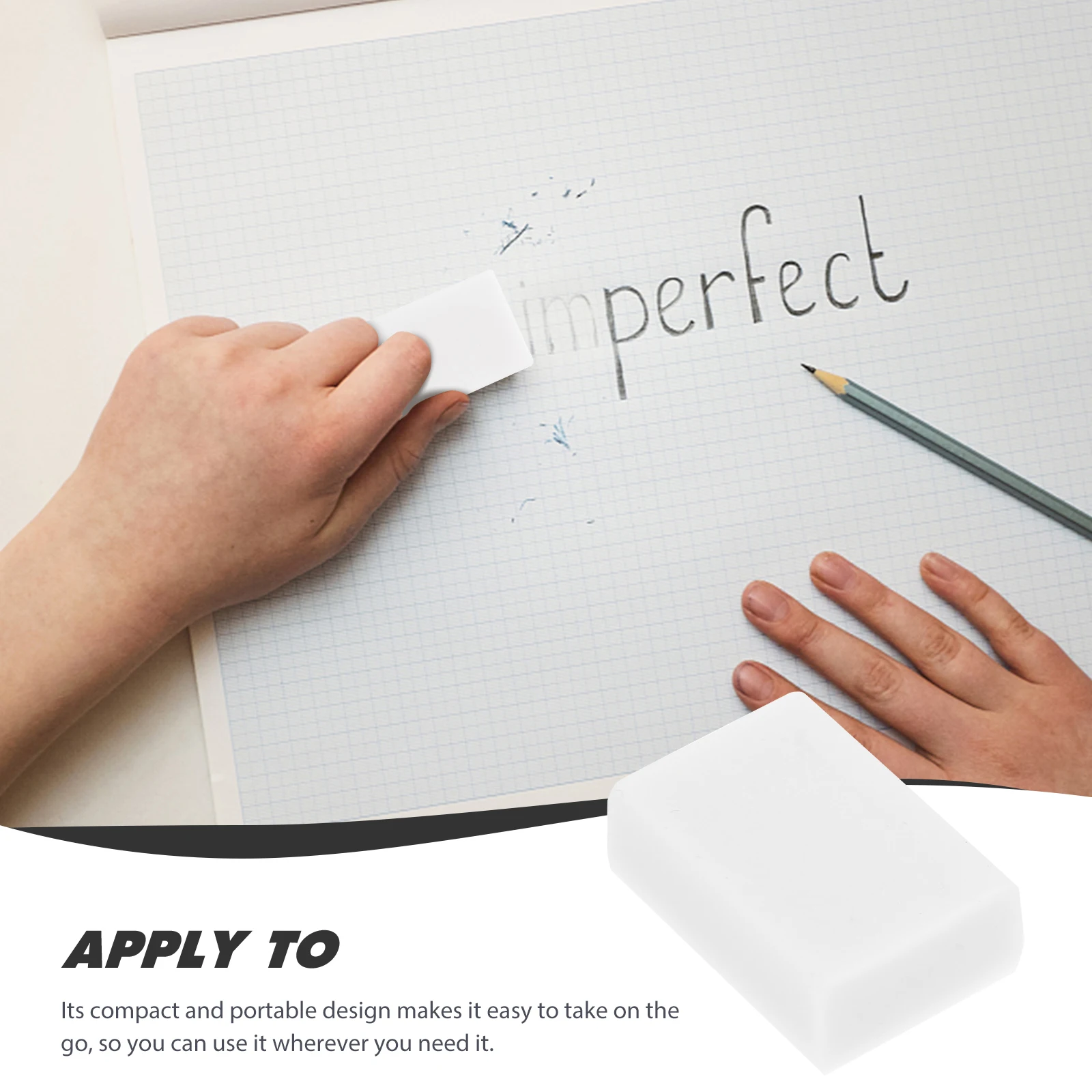 30 個 PVC アート消しゴム描画スケッチアート消しゴム描画用混練学生学校文具小さな正方形最小