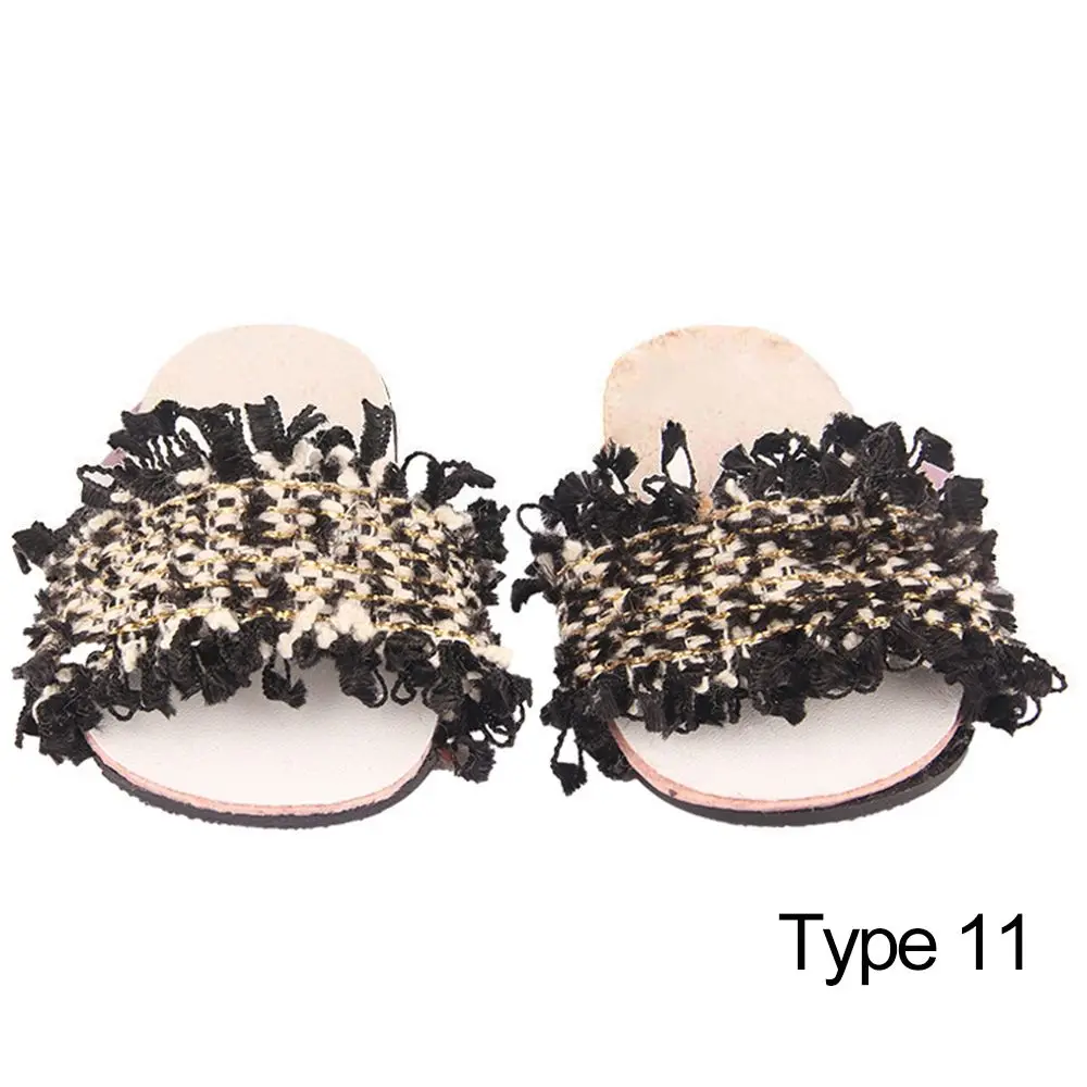 

Gift Fit 18Inch/43cm Change Clothes Game Doll Shoes Beach Slippers Mini Sandals Dollhouse Accessories