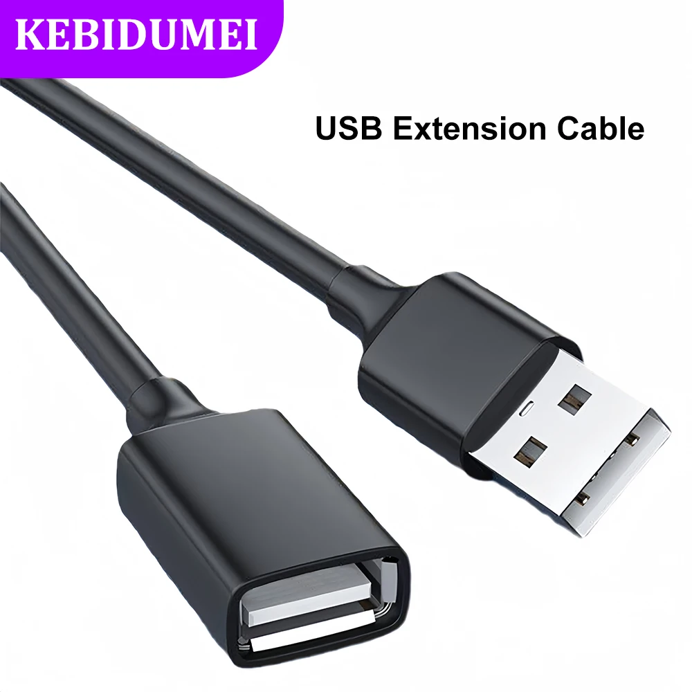 USB Extension Cable Male To Female USB Data Cable for Computer Mouse Keyboard Extension Connection USB Extension Cable for PC TV