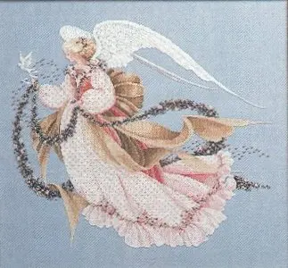 

Cross Stitch Kit, Angel of Summer, Fairy Goddess with Bird Dove, Counted Cross Stitch, 14CT, 16CT, 18CT, 25CT, 28CT