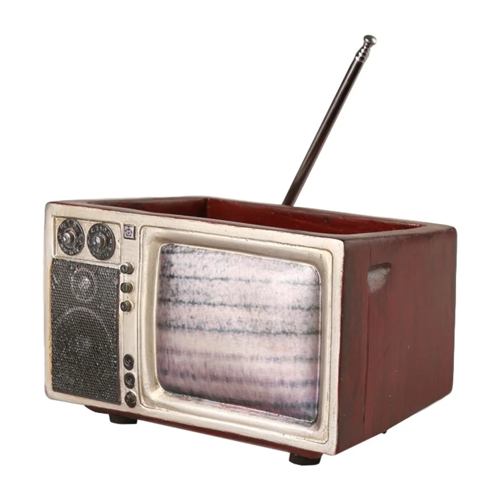 

Creative Retro Shape Resin Flowerpot Red Decorative Indoor Outdoor Planter Succulent Gardening Pot Home Storage Organizer