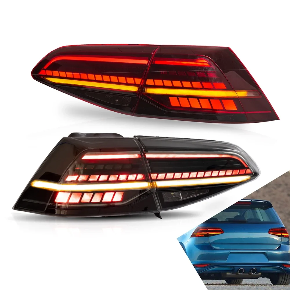 

For Car VW Golf 7 Tail Lamp 2013-2017 LED Fog Lights Day Running Light DRL Tuning Car Accessories Golf7 Mk7 Tail Lights