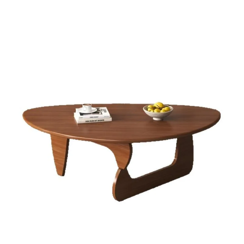 

Solid wood new coffee table, small apartment triangular high-end special-shaped coffee table