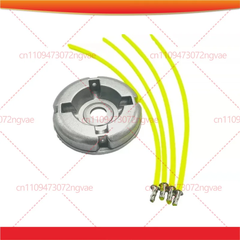 5pcs For Aluminum Trimmer Head With Rivet Fixed Cutting Line Wear Saving Replacement Parts Electric Brush Cutter