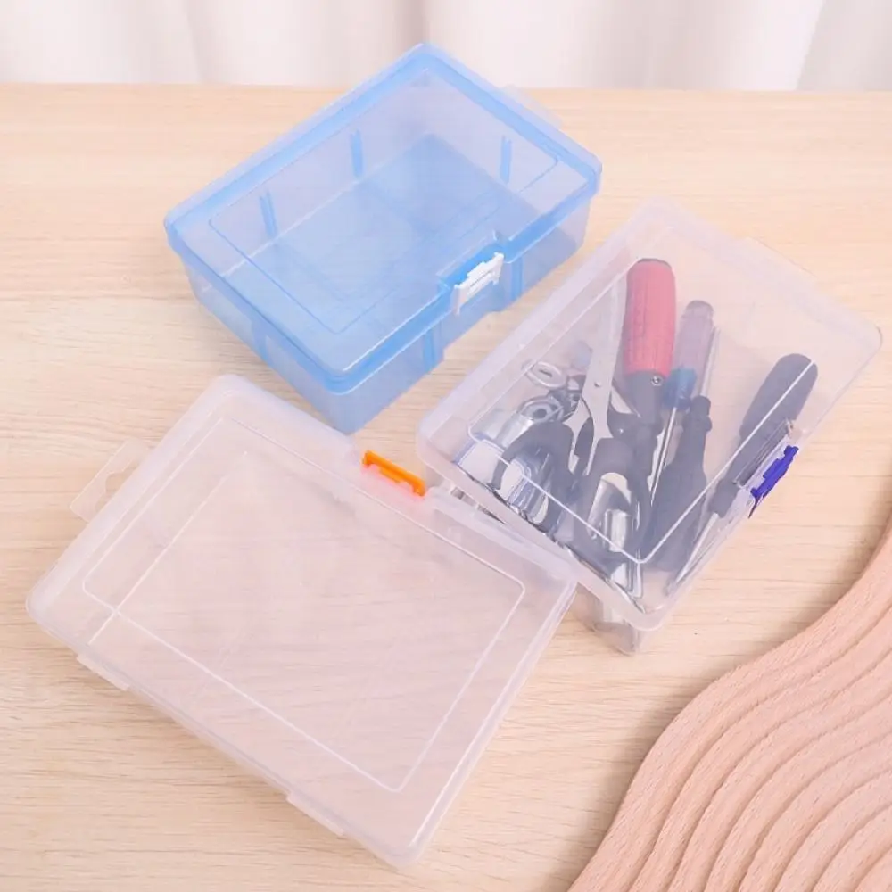 1Pcs Component Tools Jewelry Display Box Transparent Large Capacity Plastic Container Storage Box Dustproof Screw Sewing Cases