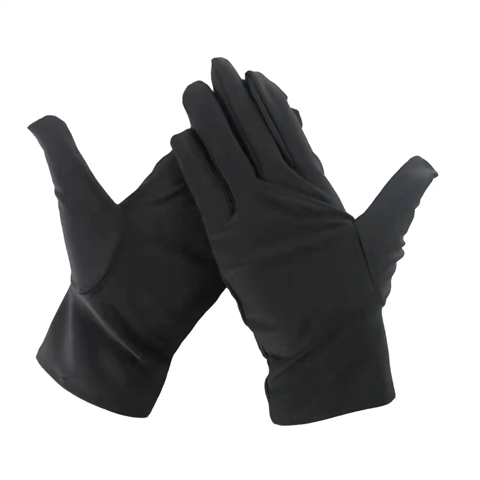 1 Paar praktische Schmuckhandschuhe, handgelenklange Handschuhe, schwarze Handschuhe, Arbeit zum Schutz, Münzinspektionshandschuhe zum Auffälligen von Juwelen