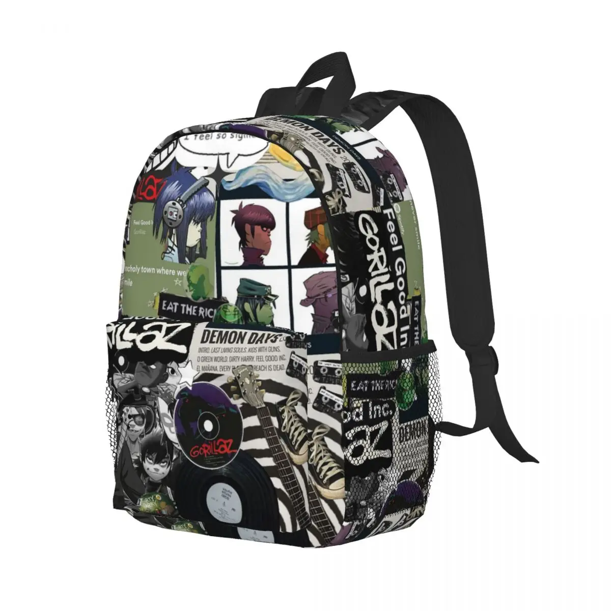

Music Band Gorillaz Backpack Student Boys Girls BookBag Children School Bag Computer Shoulder Bags for Men Women