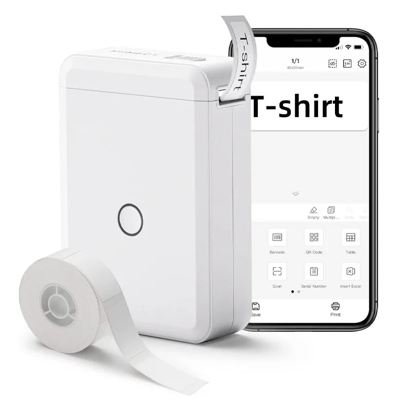 Niimbot D110 Mini Thermische Label Sticker Printer Inktloze Draagbare Pocket Label Maker Voor Mobiele Telefoon Machine