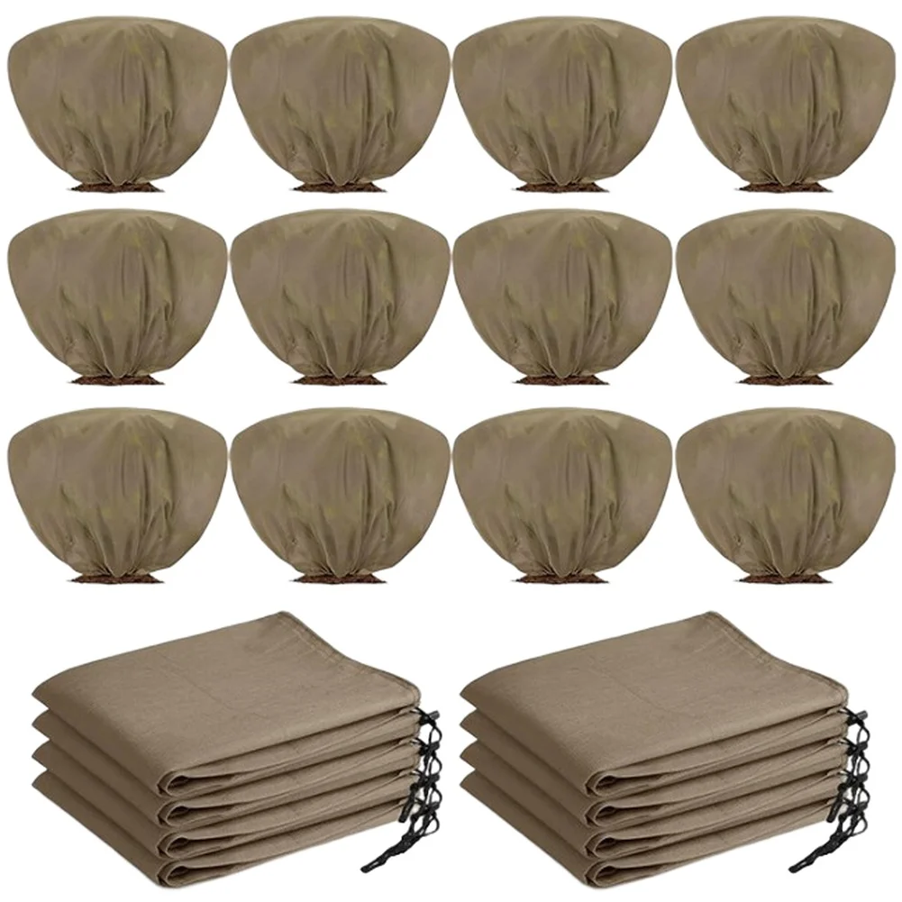 Large Size Winter Plant Cover Drawstring Bag Frost Protection for Trees Shrubs Raised Vegetable Beds and Potted Plants