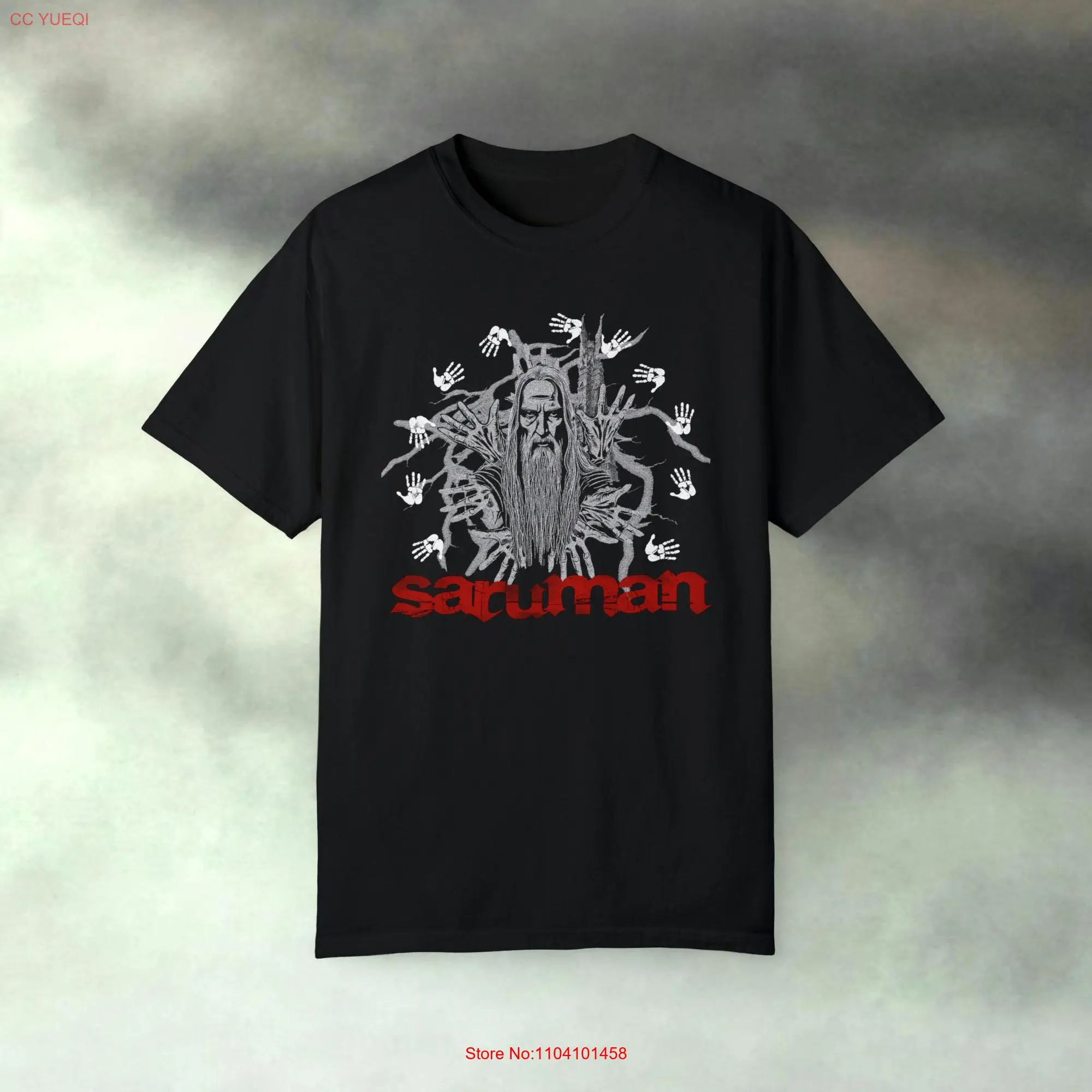 Saruman The White Garment Dyed T shirt long or short sleeves