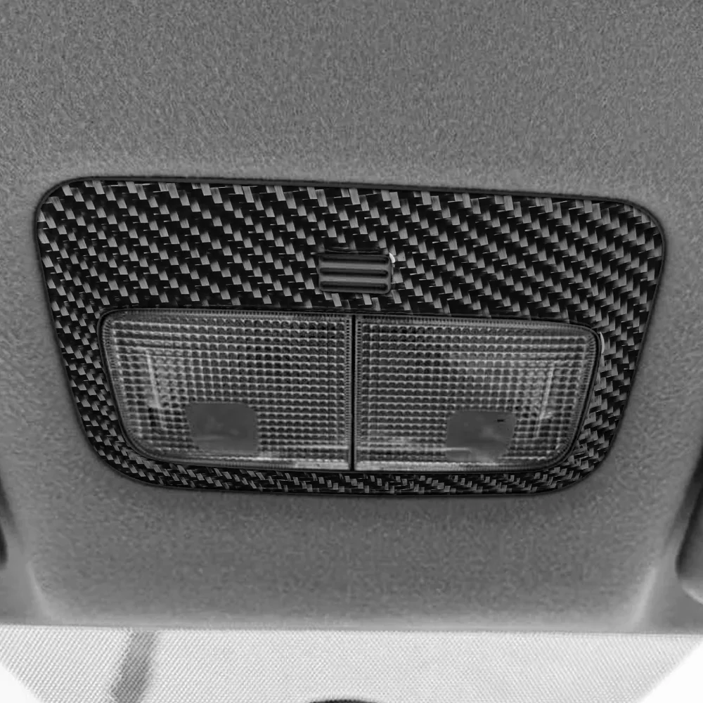 Carbon Fiber Car Reading Light Panel Sticker For Toyota Yaris 2006 2007 2008 2009 2010 2011 LHD RHD Reading Lamp Outer Trim - view 4