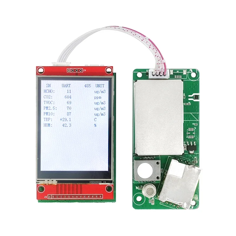 TVOC  CO2  formaldehyde  PM2.5  PM10  humidity and temperature all-in-one Air Quality Sensor Module