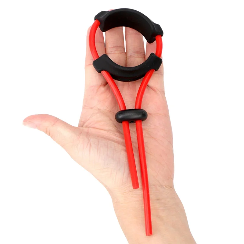 Adjustable Penis Ring Rope Silicone linen nozzle Cock Ring Sex Toy for 18+Adult Male Lasting Cockring Sex Shop Delay Ejaculation - view 2