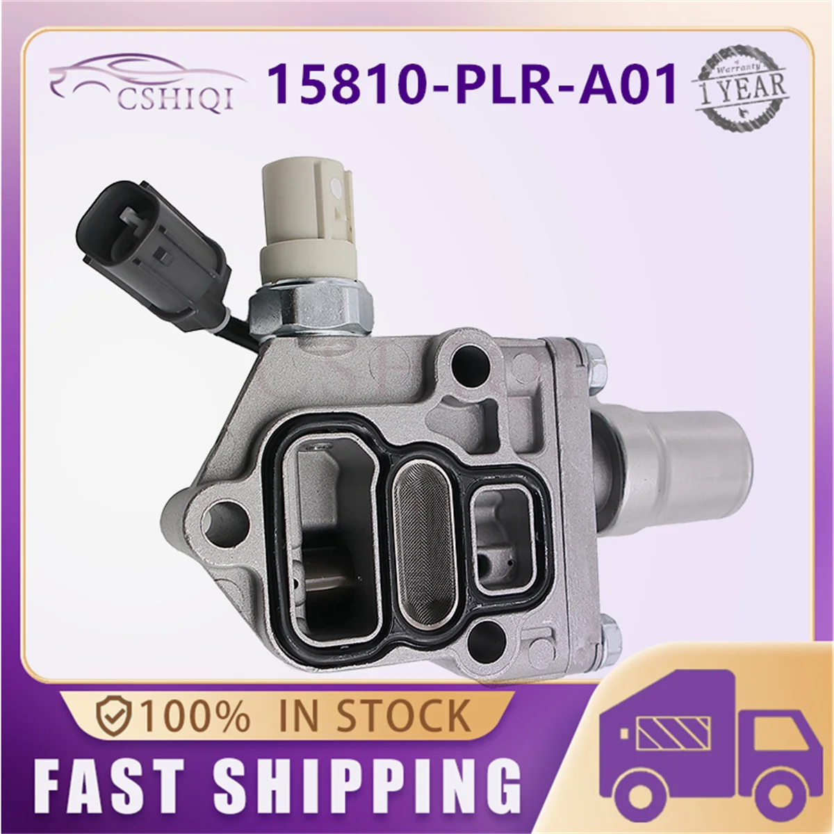 15810-PLR-A01 صمام بكرة الملف اللولبي VTEC 15810PLRA01 لهوندا سيفيك 1.7L 2001-2005 15810PLRA02 15810-PLR-A02 اكسسوارات السيارات #1