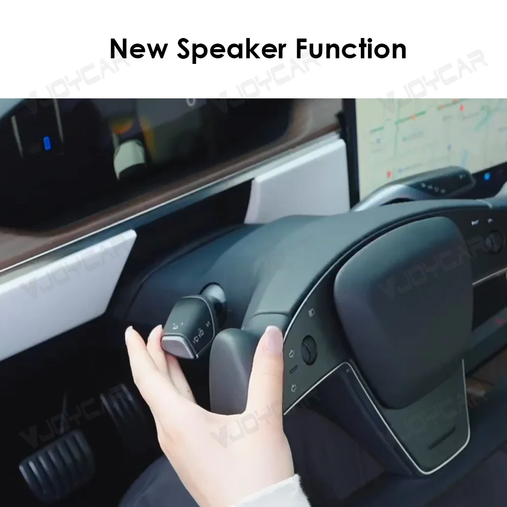 أجزاء السيارة الداخلية عجلة القيادة ذراع السرعة ل تسلا نموذج جديد 3 X S بدوره إشارة سيقان التحكم بار الملحقات #4