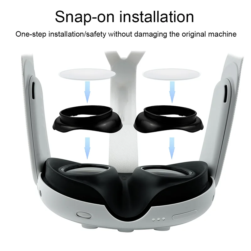 ABKN-Lens Protective Cover Frame Anti-Blue Lens Mirror Protective Eyewear Frame Anti-Scratch R&L Lens Insert For Meta
