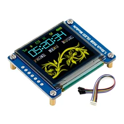 Waveshare 1.5Inch RGB OLED Screen Display Module SSD1351 Driver 128X128 16-Bit High Color Display Supports for Raspberry Pi