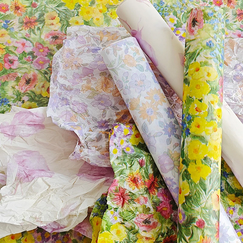 10Pcs Floral Wrap 50x70cm Large Sheets Gift Decor Bouquets Wrapping Paper〔YY33〕 view 3