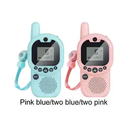 Radio de dos vรญas para niรฑos, walkie-talkie para acampar, 2 piezas