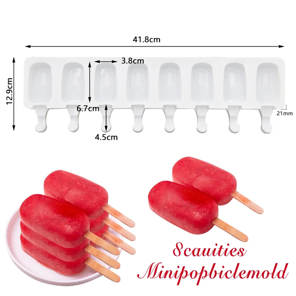 8-Hole Ice Cream or cake pop Mold 6