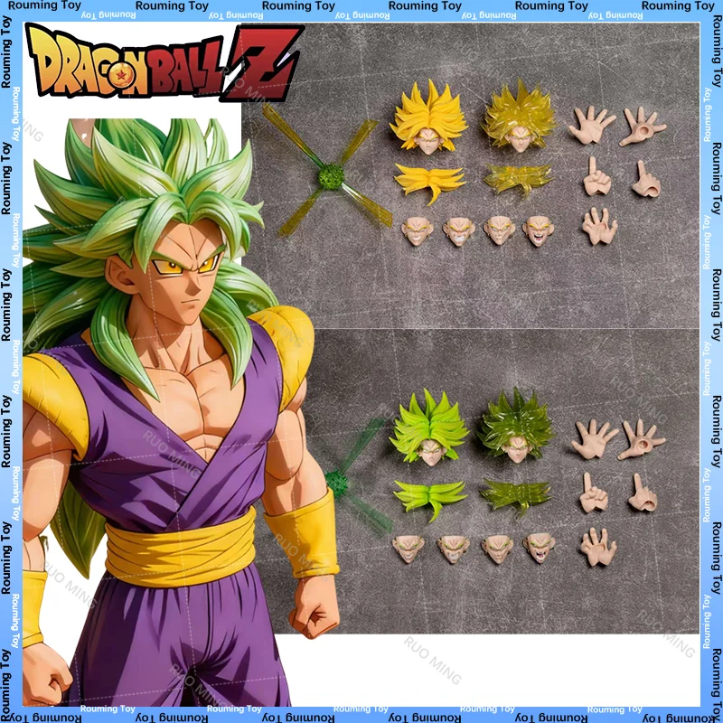 

Новая фигурка MP Studio Shf Broly Dragon Ball, аниме-фигурка Super Saiyan, аксессуары для головы, статуя, модель, фигурка из ПВХ