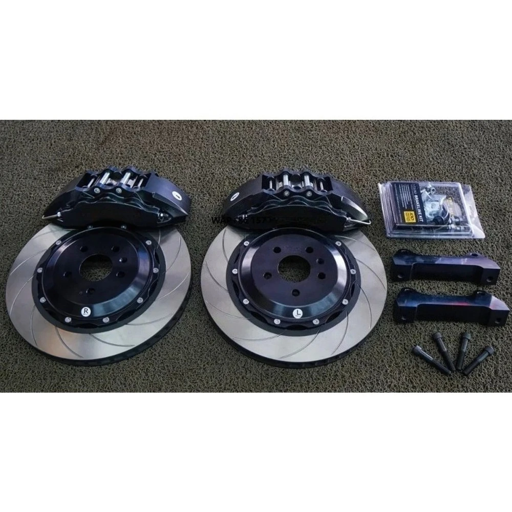

BIG BRAKE KIT Forged 6 Piston Brake Kit 378x32mm Drilled Disc Rotor Black Caliper for 2010-2021 20inch Wheel