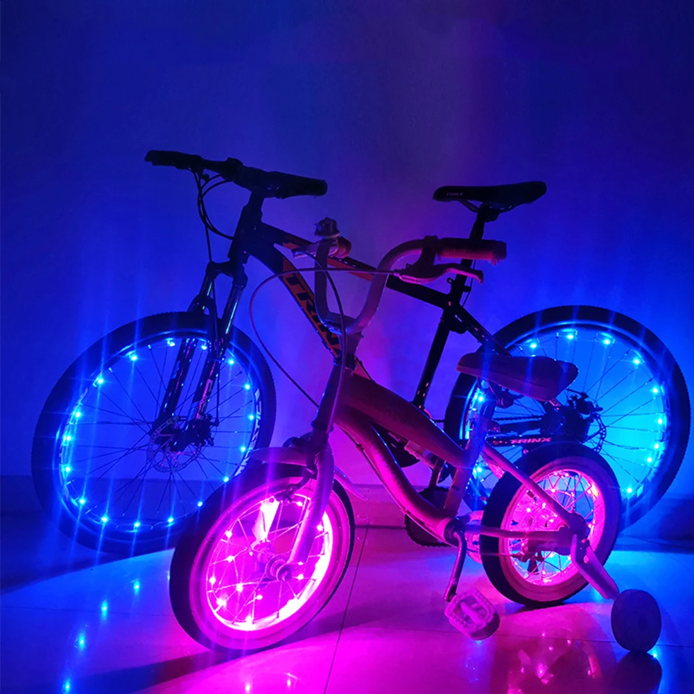 Bicycle Wheel Lights Mountain Bike Frame Decoration Lights Bicycle Spoke Lights Night Riding Bicycle Wheel Lights Valve Lamp