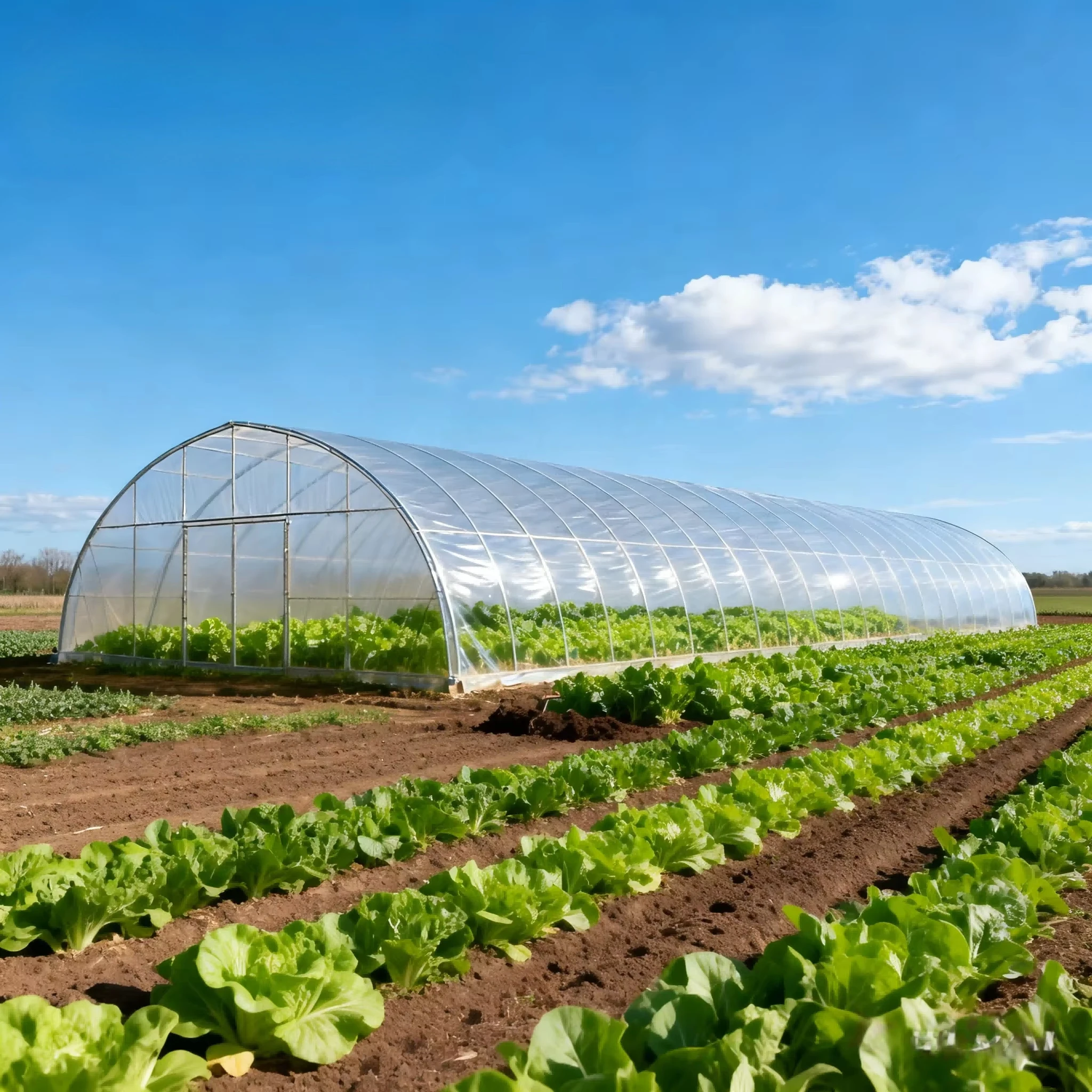 200 Micron PE Greenhouse Film UV Resistant Insulation Agricultural Plastic Cover for Vegetable Plant Growing Garden Shed
