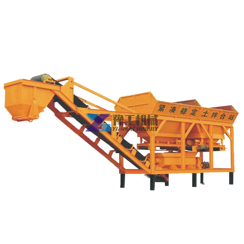 Mobile Concrete Cement Mixing Products Machinery Fully Automatic WCB300 Modular Soil Cement Mixing Plant