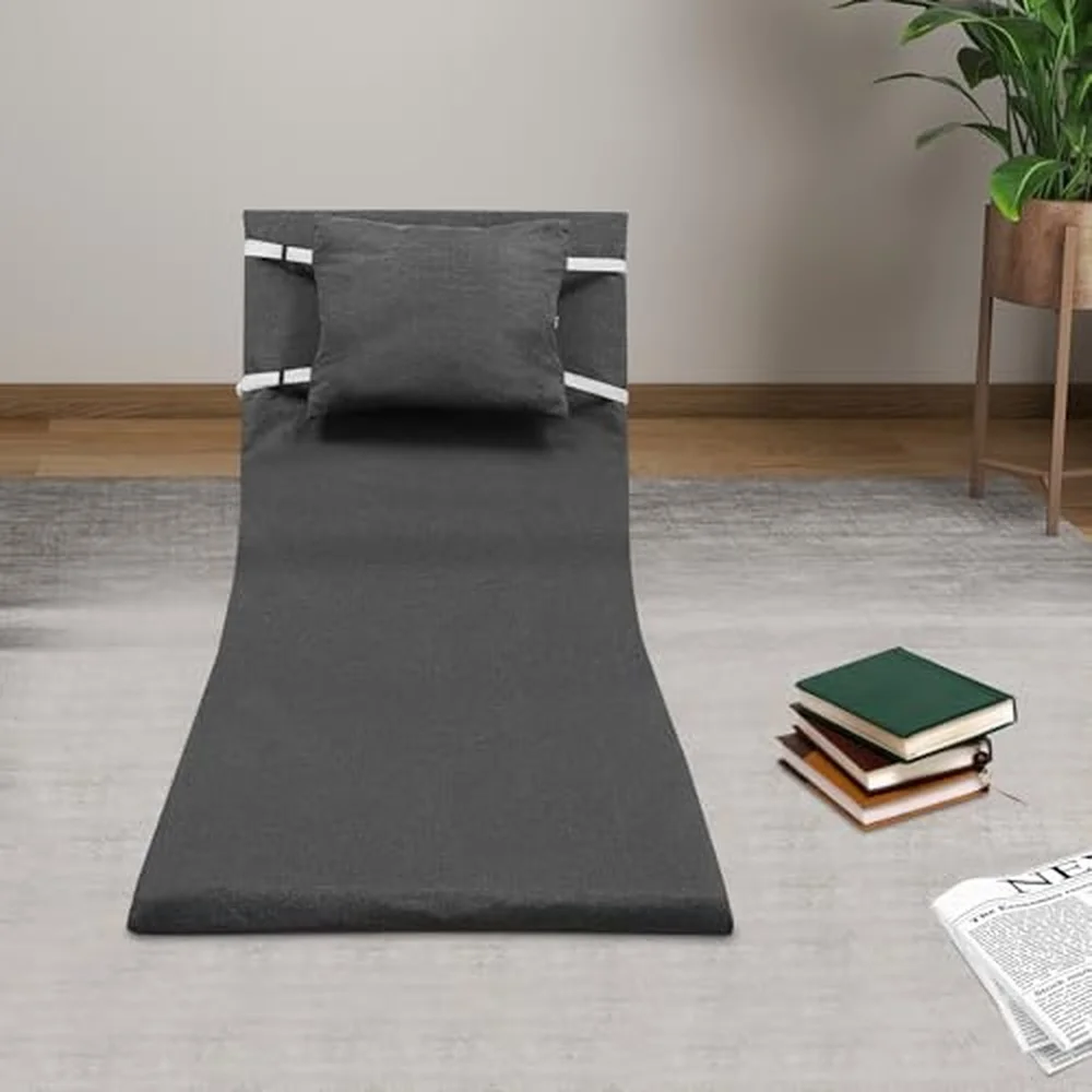 600W Electric Lifting Bed Backrest 2 80° Angle Adjustable Bed Support Cotton Linen & Steel Frame 330lbs Capacity
